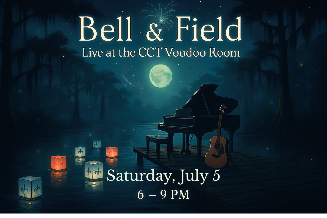 crescent city bell & field live at tap Saturday July 5 6-9