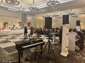 piano at wedding