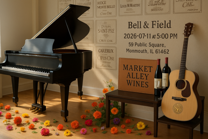 Bell & Field Live at Market Alley Wines – July 11