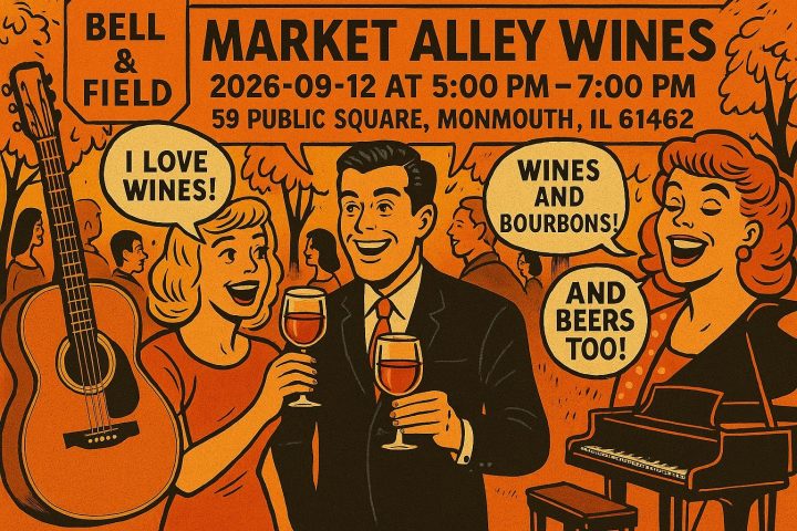 Bell & Field Live at Market Alley Wines – September 12