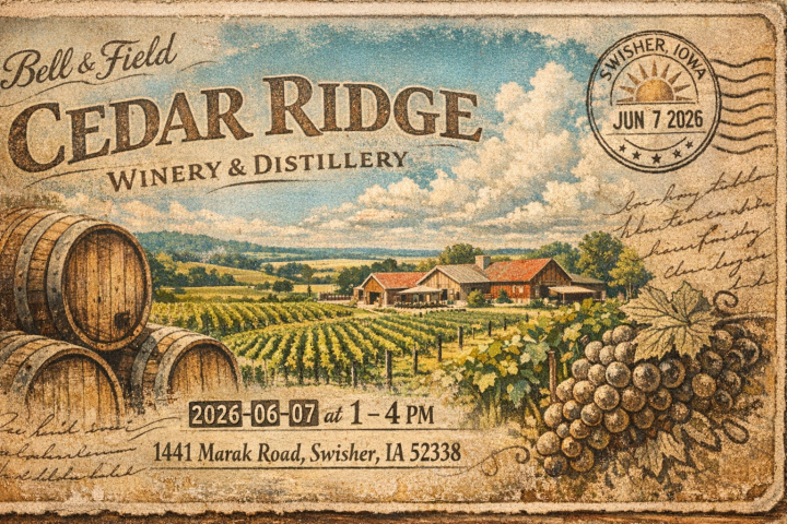Cedar Ridge Winery & Distillery – June 7, 2026