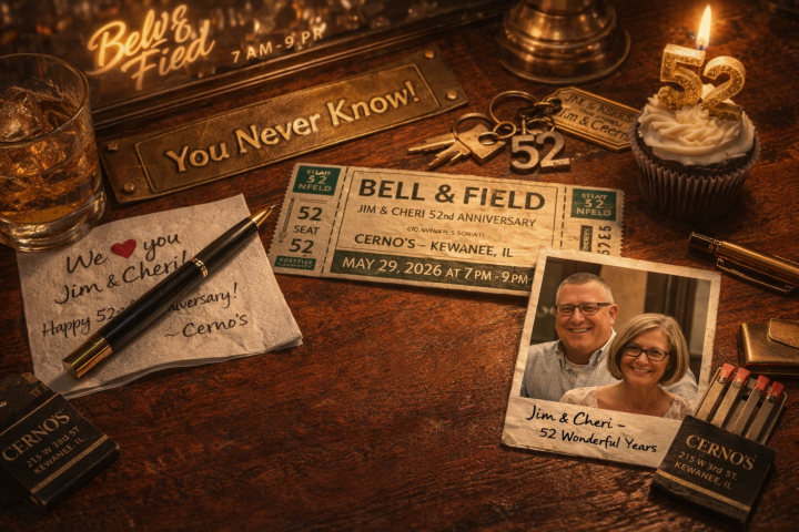 Cerno’s on May 29, 2026 in Kewanee