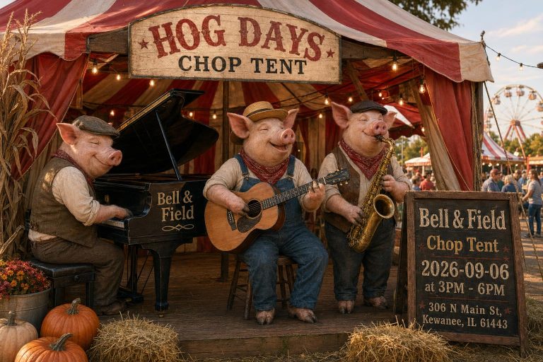 Bell & Field at Chop Tent on 2026-09-06, 306 N Main St, Kewanee, IL 61443